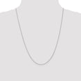 thumbnail image 4 of 14K White Gold Cable Chain Styles Necklace 24 inch .9 mm with Lobster Clasp 0.9, 4 of 4