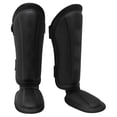 thumbnail image 2 of Espinilleras Strade Fareast Limited Muay Thai Kickboxing Protección del empeine de la pierna Negro XL 42cmx20cm, 2 of 8