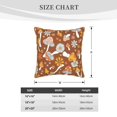 thumbnail image 4 of Kll Floral Hippie Mushrooms Decorative Throw Pillow Covers Velvet Soft For Couch Sofa Bedroom Living Room Outdoor -16"X16", 4 of 8