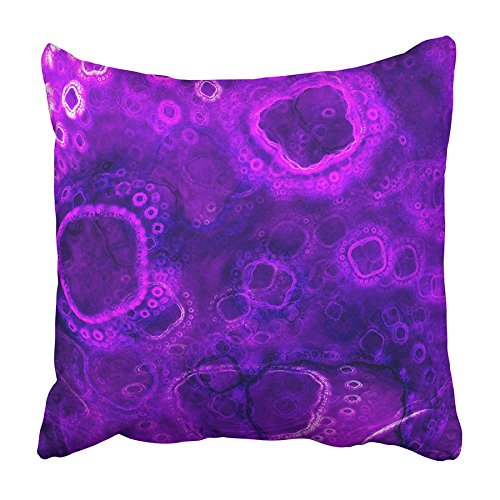 EREHome Biological Life Cells of Microorganisms 3D Surreal Sacred Geometry Mysterious Pillowcase Cushion Cover 18x18 inch