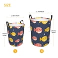 thumbnail image 3 of Fotbe Cute Puffer Fish Cesto de Ropa con Asas, Cesto Impermeable de Gran Capacidad, Bolsa de Lavado para Dormitorio, Cesto de Ropa con Ruedas y Asas-Small, 3 of 6