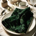 thumbnail image 3 of Vargottam Premium Cotton Muslin Napkins - Set of 12, 20-Inch Green Tropical Pattern, Soft and Absorbent Cloth Napkins for Dining, Decor, Weddings and Special Occasions - Machine Washable, 3 of 7