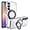 Dark Purple, variant on Electroplated Clear Magnetic Case with Hidden Finger Ring Holder for Samsung Galaxy A54 A34 A24 A14 A04S A23 A53 A13 A12 A52 A32 A52S A15 A05 A05S 4G 5G Phone Case (Blue,A13 5G)