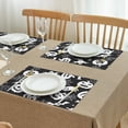 thumbnail image 3 of Halloween White Ghosts Pumpkins and Spider Webs Summer Placemats Table Placemats Set Of 4-Linen Kitchen Washable Placemats Table Mats 11.8"x17.7" Non-Slip Heat Resistant, 3 of 6