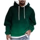 thumbnail image 2 of Sudadera con capucha para hombre, estilo casual, con cuello redondo, estampado, manga larga, blusa de poliéster, 2 of 5