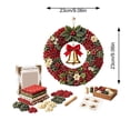 thumbnail image 5 of 2027 New 3D Fabric Poke Wreath Art DIY Kit Christmas Craft for Adults，3D DIY Fabric Poke Art, Christmas Wreath Making Kit for Adults,Beginner Friendly,Home Door Wall Decor, Holiday Craft, 5 of 5