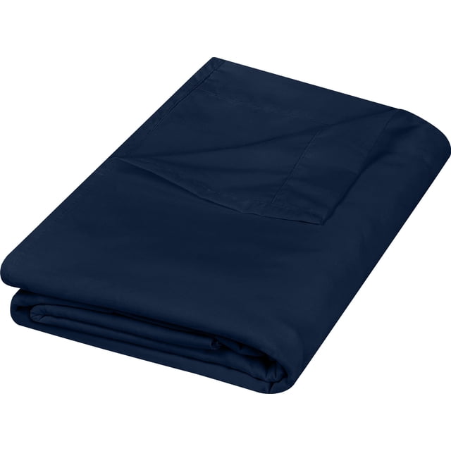 Sábana plana Utopia Bedding Queen, suave microfibra cepillada, azul marino