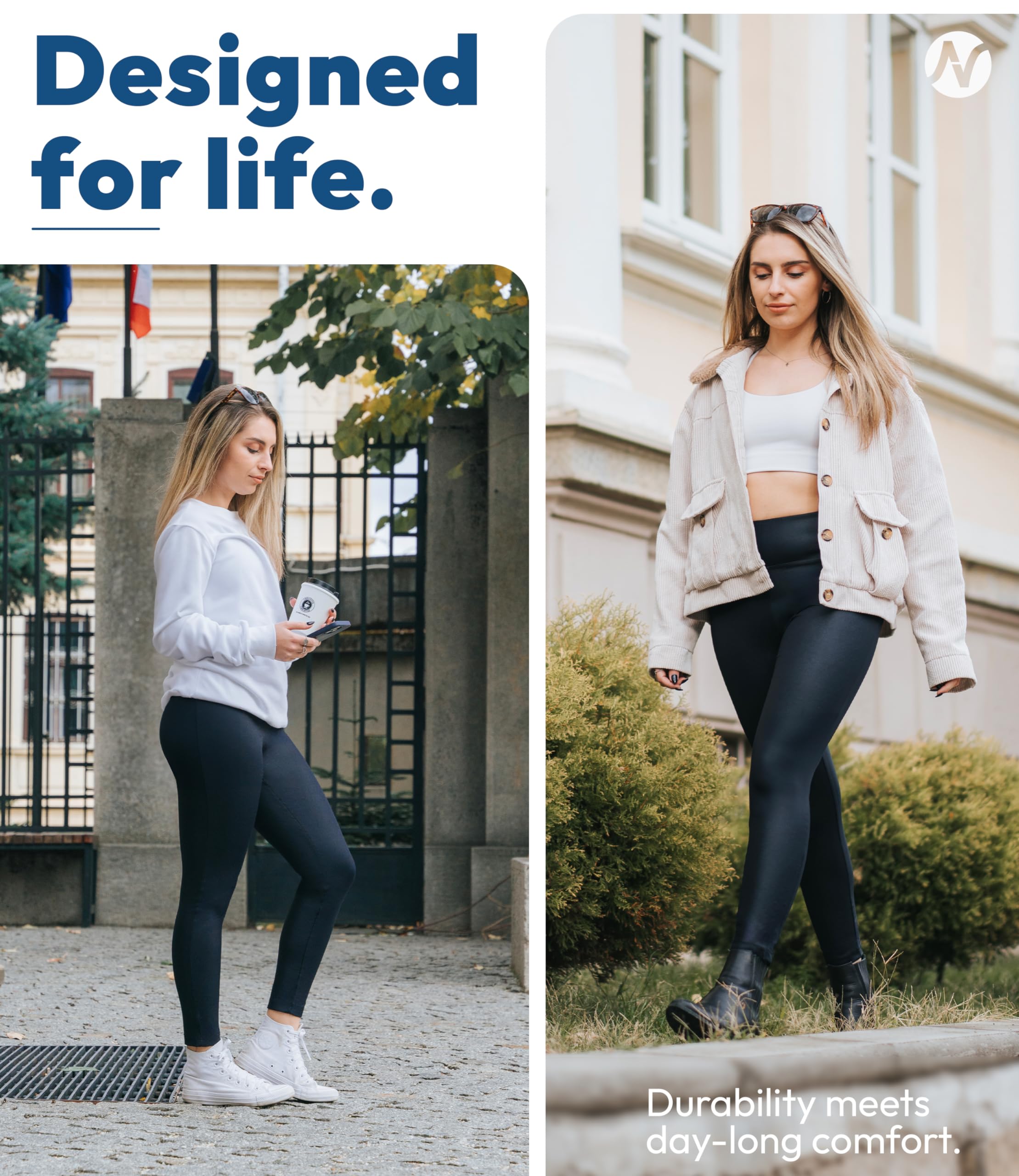 Nirlon Faux Leather Leggings For Women - High Waisted Womens Leggings