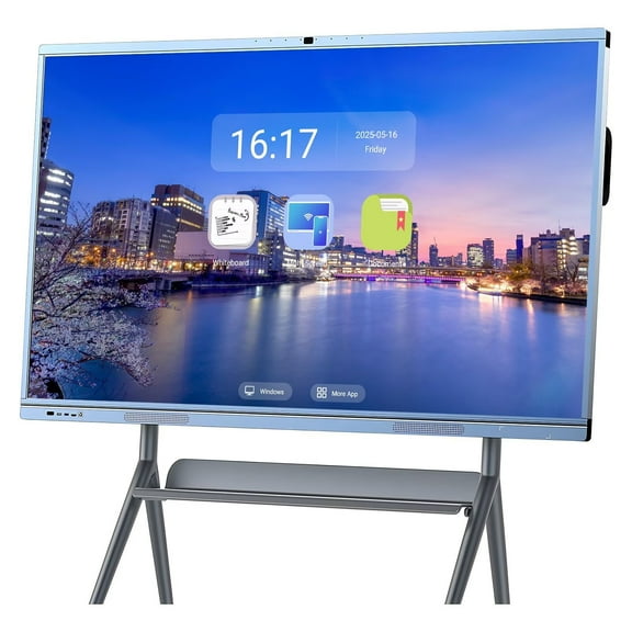 BELNET 4K UHD Interactive Whiteboard, 65'' Smart TVs, All in One Smartboard for Office, Digital Smart Whiteboard Built in Dual System for Classroom