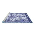thumbnail image 2 of Ahgly Company Machine Washable Indoor Round Animal Blue Traditional Area Rugs, 4' Round, 2 of 4