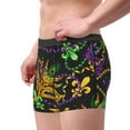 thumbnail image 3 of Kdxio Men's Boxer Briefs with Mardi Gras Surface Print - Comfortable and Breathable Underwear for Everyday Wear, 3 of 7