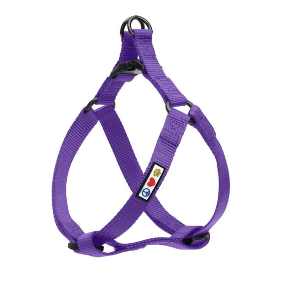 Pawtitas Dog Harness - Purple - (M) Medium Step in Dog Harness Training & Walking