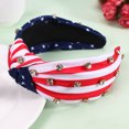thumbnail image 5 of 4th of July American Flag Headband Patriotic Knotted Hair Hoop Suitable For Independent Day, 5 of 5