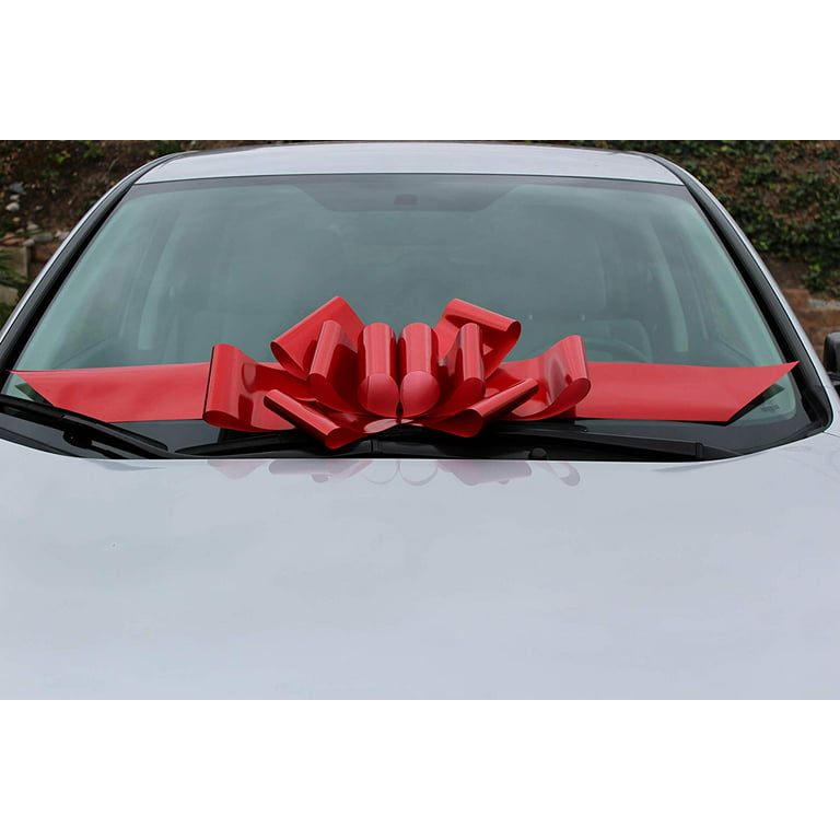 Big Car Bow Red Grand Gift Wrapping With 20ft Car Ribbon Wedding