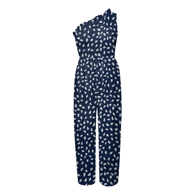 Puntoco Women Plus Size Jumpsuit Clearance Slimming Straps One