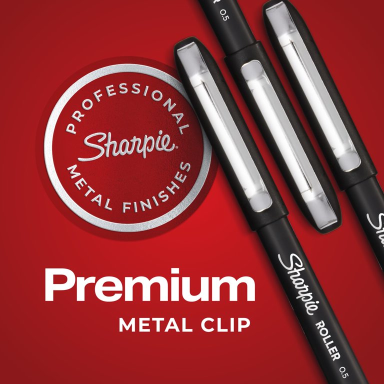 Sharpie Rollerball Pens, Needle Point 0.5mm, 4 Pack Assorted photo 4