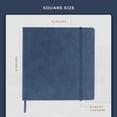 thumbnail image 4 of Beechmore Books Square Mixed Media Sketchbook - 8"x8" Professional Art Journal, 160 GSM / 98 lb Ivory Paper, Perforated Pages, Vegan Leather Hardcover, Lay-Flat Design for Drawing & Doodling, 4 of 7