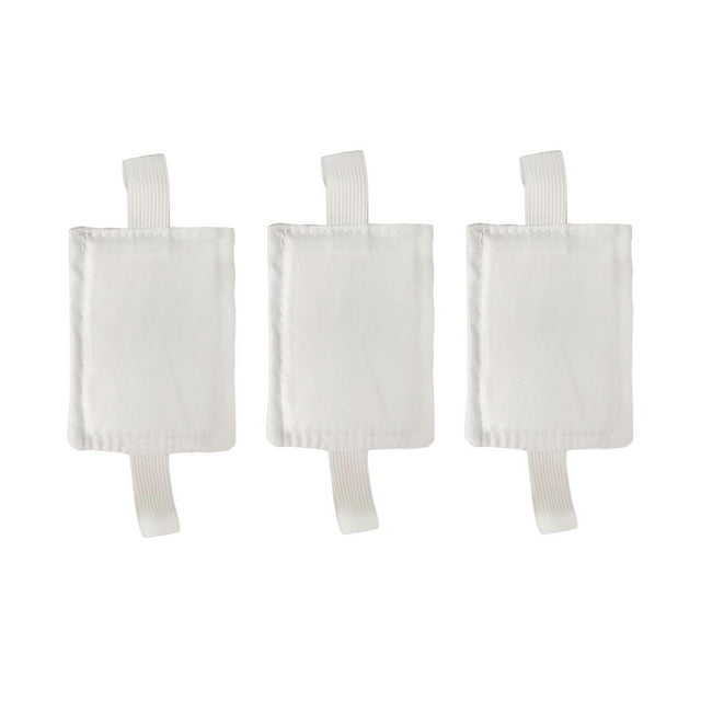 3 piezas de cubierta de pestillo de puerta con correas elásticas, cojín de cierre de puerta para una buena Blanco