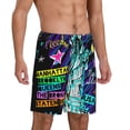 thumbnail image 2 of Fuzoiu New York City Print Pajama Shorts for Men, Men's Pajama Bottoms,Mens Lounge Sleepwear,Pajama Pants with Pocket-XX-Large, 2 of 6
