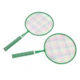 thumbnail image 1 of Kids Badminton Racket Set, Soft Edges, Portable Exercise Balance Physical Fitness 1 Pair Children Badminton Racket Set with Carrying Bag, 1 of 7