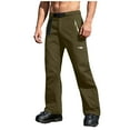 thumbnail image 2 of Cameland Unisex Casual Faddish Solid Patchwork Zipper Multiple Pockets Trousers Ski Pants, 2 of 9