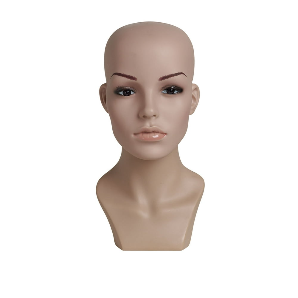 Female Plastic Mannequin Head Height 13½", Head Circumference 21