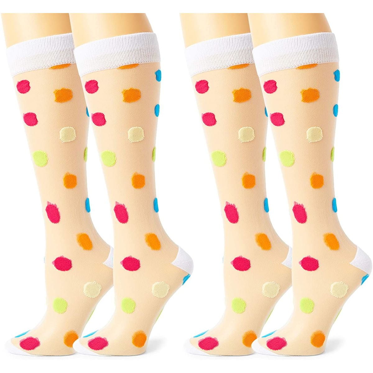 Butterfly Iron Polka Dot Girls Knee High Socks Toddler Kids Socks Cotton Leg Warmers