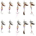 thumbnail image 6 of Metal Hard Spinner Bait Fishing Lure Bass Fishing Spinner Swimbait Freshwater Saltwater Fishing Tackle Lures Hook, 6 of 8