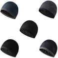 thumbnail image 3 of Gorro de punto para hombre, de dos colores, con borde recto, para actividades al aire libre, combinable, a la moda, cálido, 3 of 6