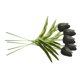 thumbnail image 3 of Mini flor artificial oficina en casa decoración floral banquete de boda decorativa PU flor falsa, negro 5 piezas sidaley ZHF0582-03B, 3 of 6