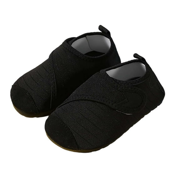 WLOELOEW Comfortable Men'S Anti-Slip Soft Sole Sock Slippers Indoor House Shoes Nylon Spandex Material Black Size 9 Us 10.43 Inches Foot Length