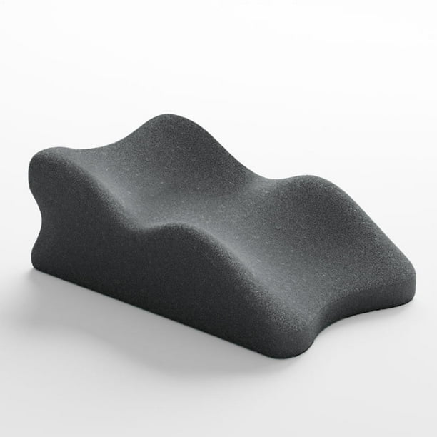 Almohada para piernas y rodillas, cojín de apoyo para piernas, ergonómico, liviano, suministros portátiles, almohada de espuma viscoelástica, almohada negro