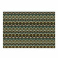 thumbnail image 1 of African Cutting Board, Complex Pattern of Triangles Half Circles and Zigzag Lines with Retro Grunge Look, Decorative Tempered Glass Cutting and Serving Board, Small Size, Multicolor, by Ambesonne, 1 of 1