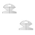 thumbnail image 3 of Billuyoard Plantilla de bolsas transparentes para galletas, regla de costura de retales, herramienta de tela DIY antideslizante, regalo de cumpleaños para Type1 NO1 Billuyoard CBP182234, 3 of 6