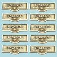 thumbnail image 2 of 10 Switch Plate Tags POST Name Signs Labels Lacquered Brass Traditional Engraved Wall Light Switch Cover Labels | Renovators Supply, 2 of 2