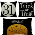 thumbnail image 3 of Yidarton Halloween Pillow Case Car Sofa Flax Pillowcase Cartoon Letter Pumpkin Printing Pattern Cushion Cover, 3 of 7