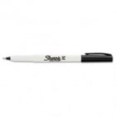 Sharpie Permanent Markers, Ultra Fine Point, Black, Dozen