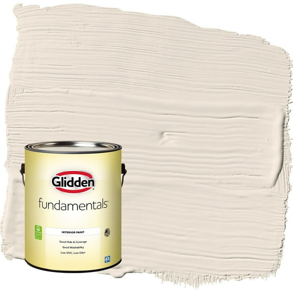 Glidden Fundamentals Moroccan Moonlight / Beige Flat Interior Paint, 1 Gallon