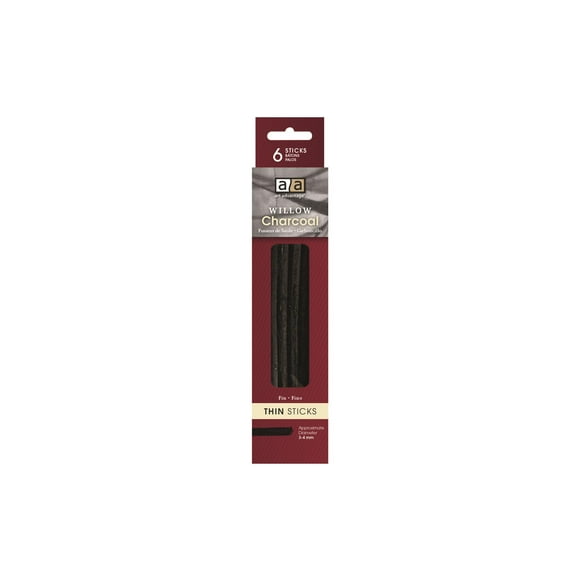 Art Advantage Willow Charcoal Thin 6pc