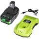 thumbnail image 1 of Baterías y Carga r Mejoradas de 4000mAh 18V Combo para Batería Ryobi 18V y P117 Charger, Cell9102 Compatible con Ryobi 18 V ONE + P108 P107 P104 P105 P102 P103 Tools Charger con 260051002 P117 P118, 1 of 9