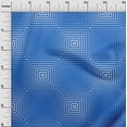 thumbnail image 3 of oneOone Cotton Jersey Medium Blue Fabric Geometric Sewing Craft Projects Fabric Prints By Yard 58 Inch Wide, 3 of 4