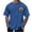 Blue, variant on Short Sleeve T&nbsp;Shirts&nbsp;for Man Pull-On Yellow Hawaiian Style Crew Neck Tops Botanical Graphic Prints Refreshing T-Shirts Khaki,Xxxl