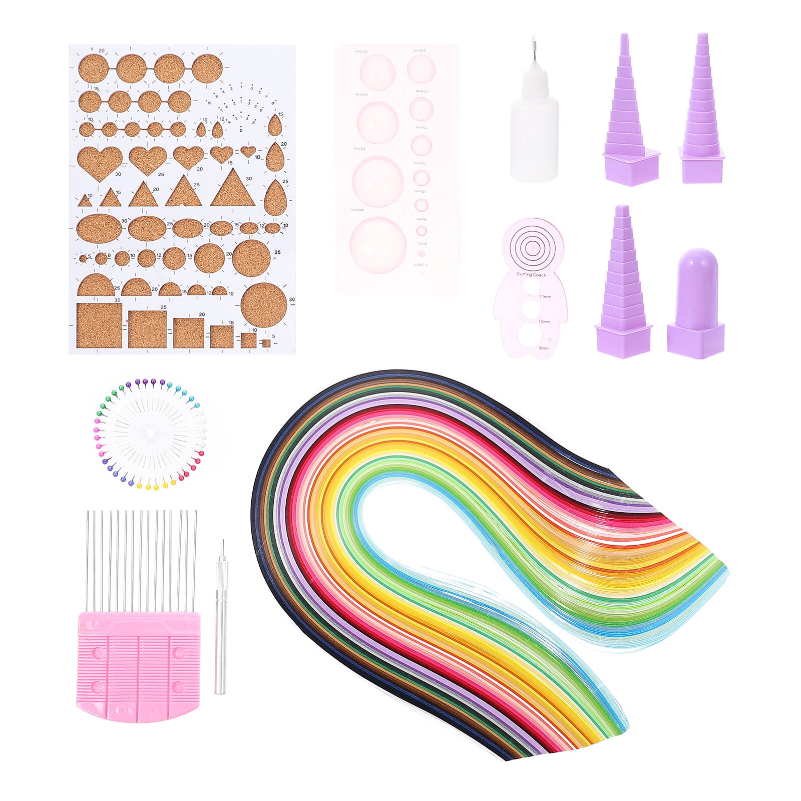 Paper quilling kit 1 Set Paper Quilling Kit Strips Quilling Paper Tools