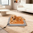 thumbnail image 2 of Tapis Chauffant à Température Réglable avec Cordon à Mâcher pour Usage Intérieur Extérieur par Petits Moyens Grands Animaux Lit Chaud pour Chat Lit Extérieur Résistant aux Morsures Tapis pour Chien pour Cage Petit Lit pour Chien Grand Lit Chaud, 2 of 4