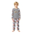 thumbnail image 2 of Halloween Family Pajamas Set Long Sleeve Crew Neck, Soft Matching Halloween Pajamas with Ghost Pumpkin Bow Print, Cute Family Halloween Pajama Set Sleepwear, 2 of 7