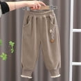 thumbnail image 3 of VERUGU Baby Pants Toddler Casual Solid Color Versatile Mid Waist Bow Ankle Pants Long Pants 1-6 Years, 3 of 3