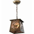 thumbnail image 6 of Meyda 142750 7 in. Square Deer At Dawn Mini Pendant, Antique Copper & Silver Mica, 6 of 7