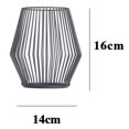 thumbnail image 4 of GUOOL Shape Candle Holder Metal Candlestick, Candlelight for Home Living Room Tables 14x16cm, 4 of 9