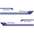 thumbnail image 2 of Premium PVC Strip-Style Car Decal for RVs - Blue, Waterproof & Anti-Fading Vinyl Sticker, Self-Adhesive & Removable, 2-Pack Universal Side Decor, Enhances Vehicle Exterior with Cool Attractive Look,, 2 of 6