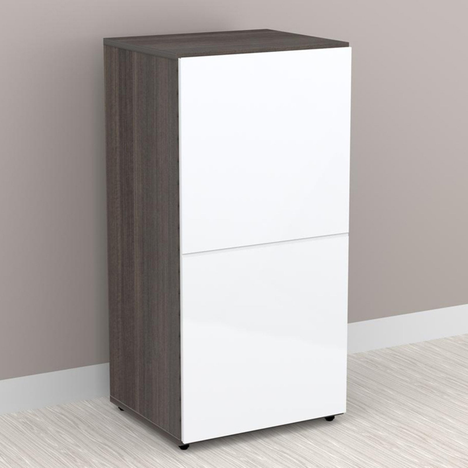 Nexera Allure 1Door Storage White/Ebony